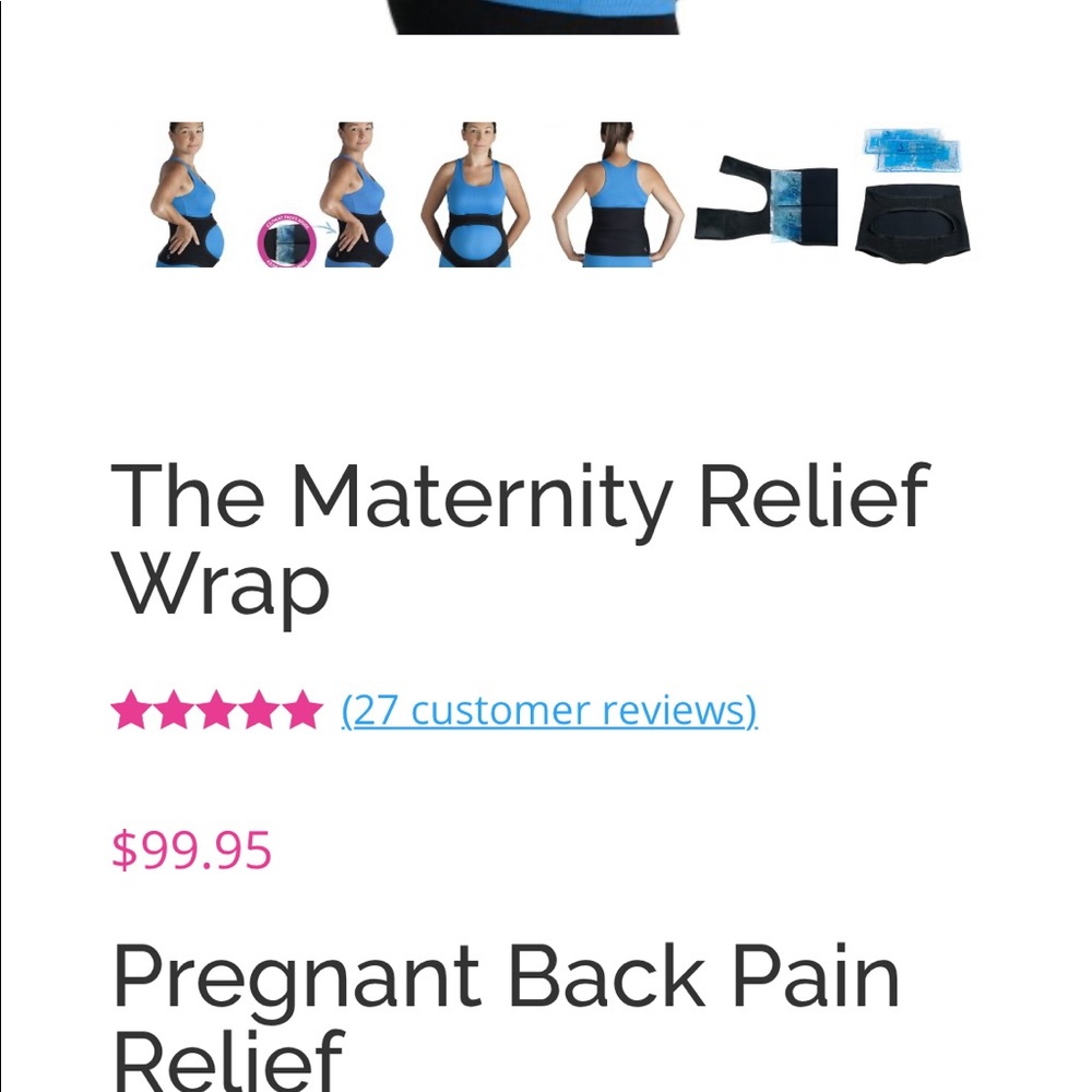 Spand ice maternity wrap plus belly support